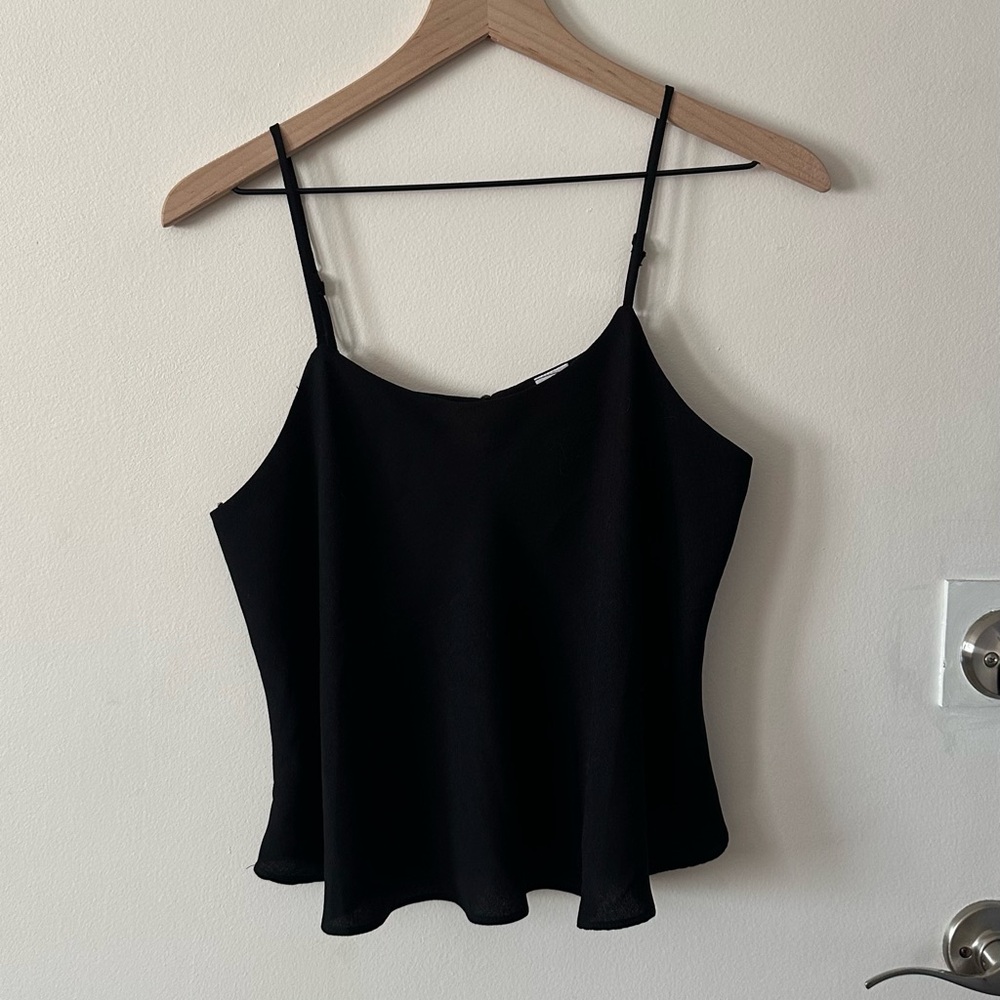 Abound Black Adjustable Spaghetti Strap Cami